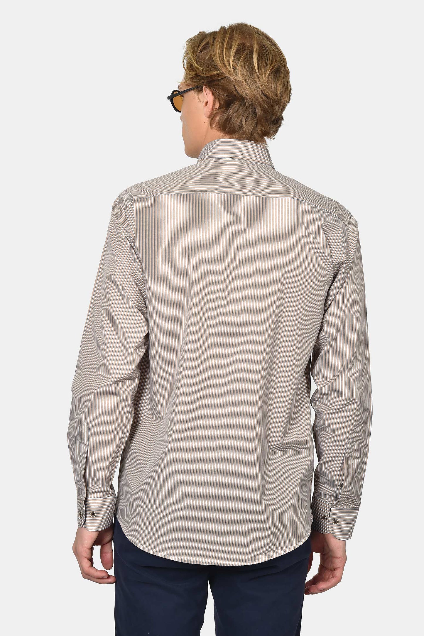 ανδρικό-ριγέ-πουκάμισο-normal-fit-με-κέντημα-στήθους-&-ανάλαφρη-υφή