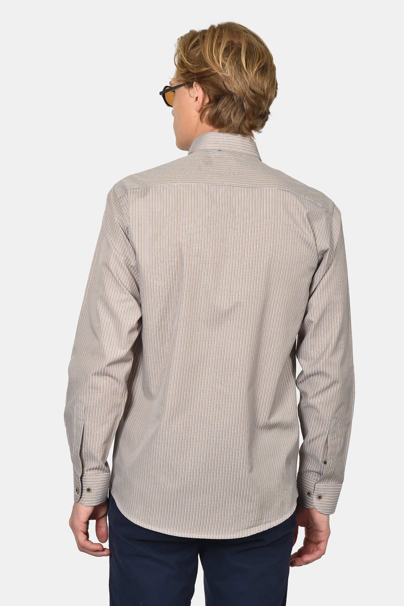 ανδρικό-ριγέ-πουκάμισο-normal-fit-με-κέντημα-στήθους-&-ανάλαφρη-υφή