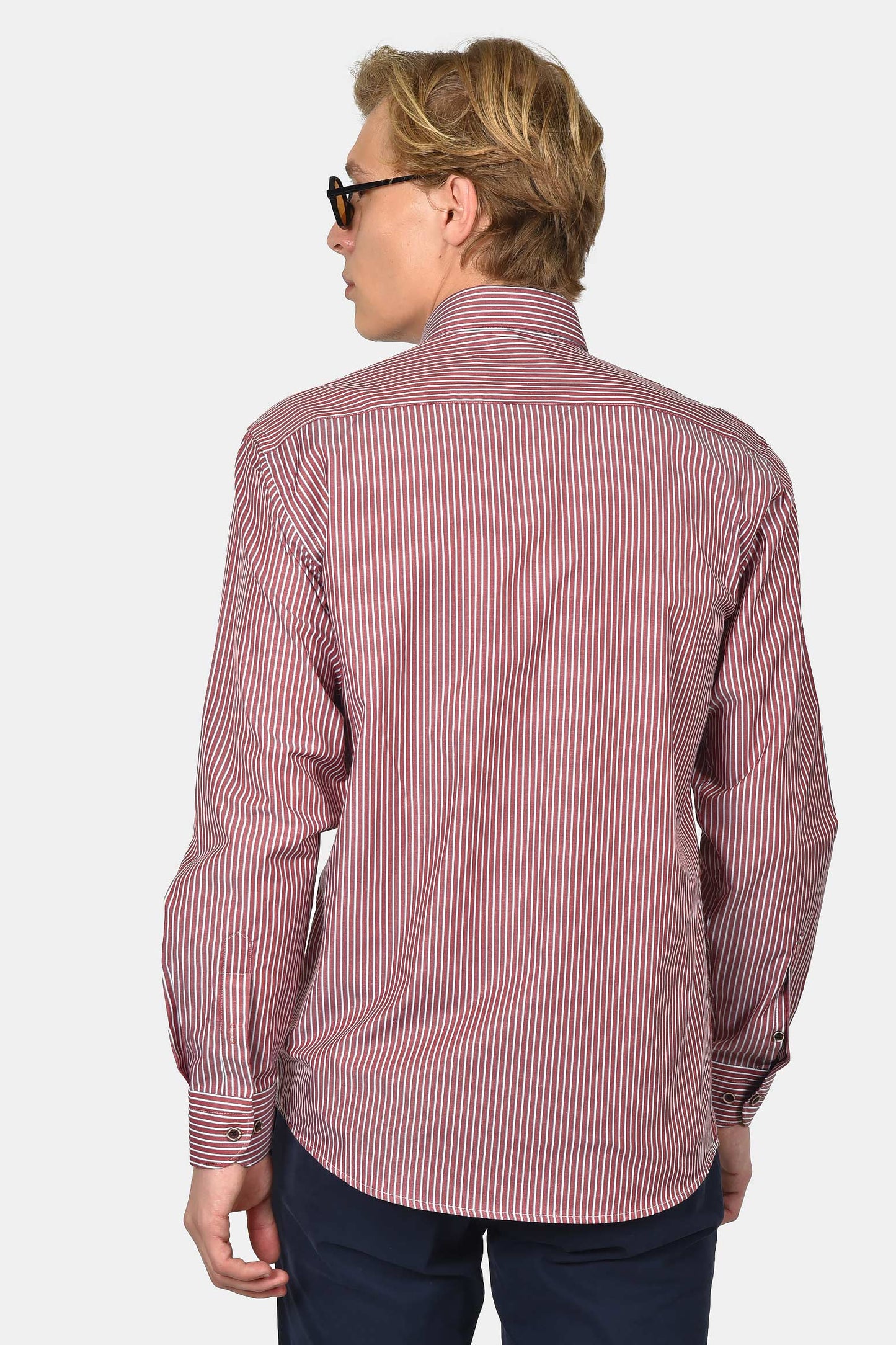 ανδρικό-ριγέ-πουκάμισο-normal-fit-με-κέντημα-στήθους-&-ανάλαφρη-υφή