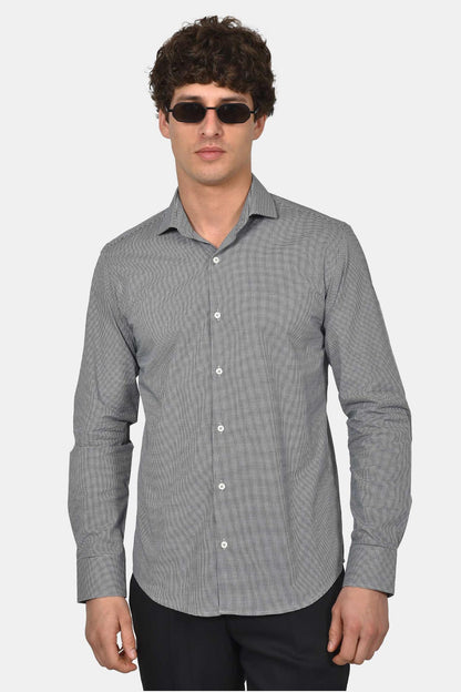 ανδρικό-επίσημο-πουκάμισο-normal-fit-από-100%-βαμβάκι-με-διακριτικό-μικρό-καρό