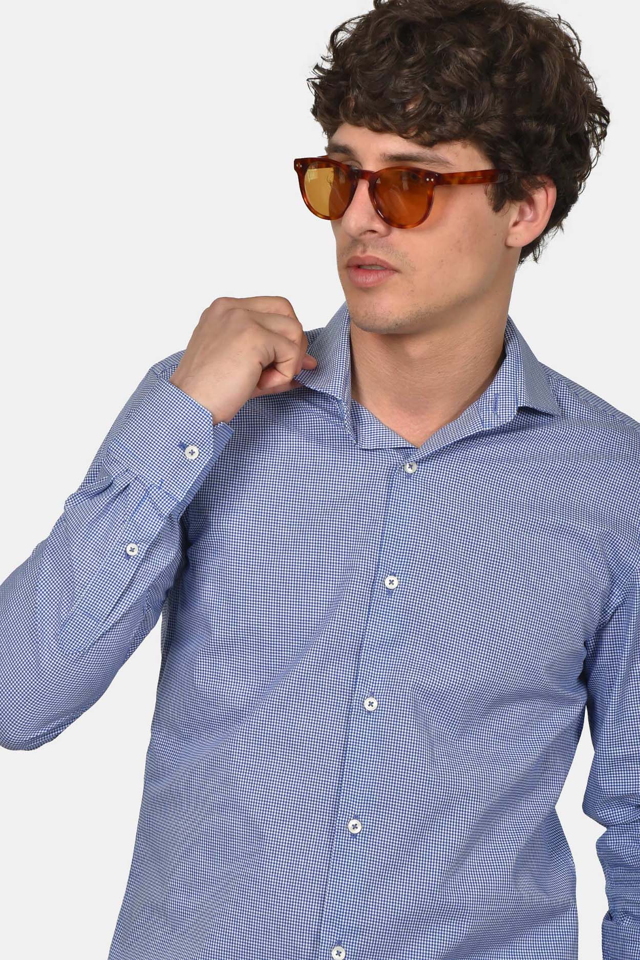 ανδρικό-επίσημο-πουκάμισο-normal-fit-από-100%-βαμβάκι-με-διακριτικό-μικρό-καρό