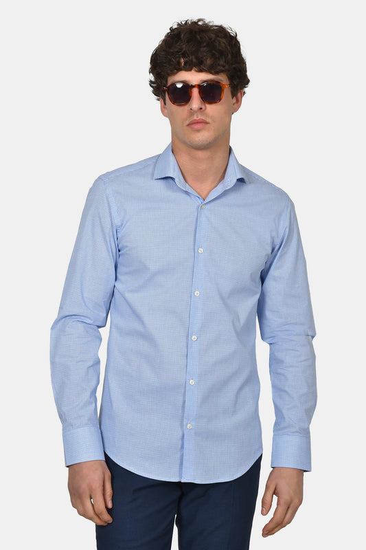 ανδρικό-επίσημο-πουκάμισο-normal-fit-από-100%-βαμβάκι-με-διακριτικό-μικρό-καρό