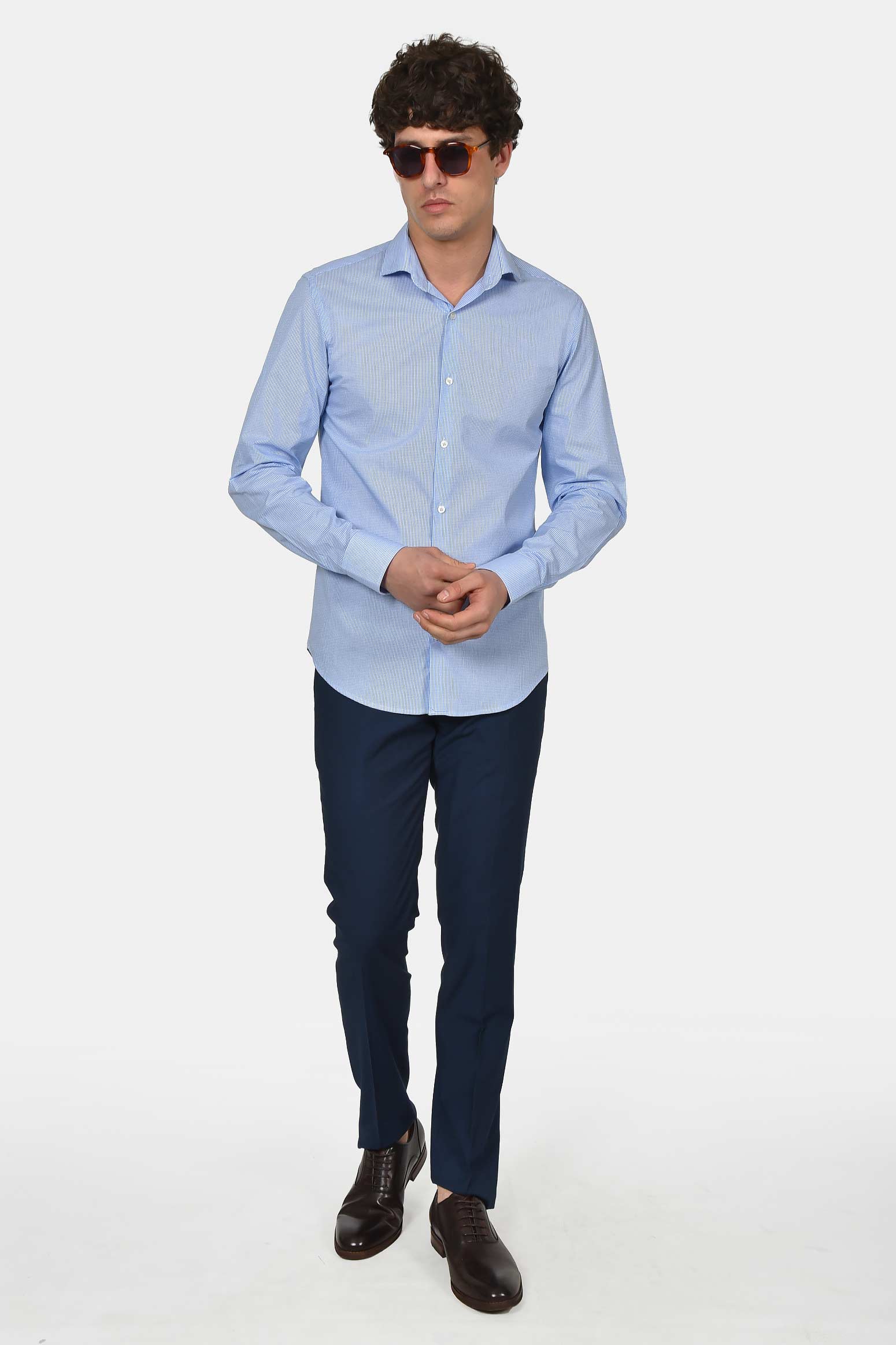 ανδρικό-επίσημο-πουκάμισο-normal-fit-από-100%-βαμβάκι-με-διακριτικό-μικρό-καρό