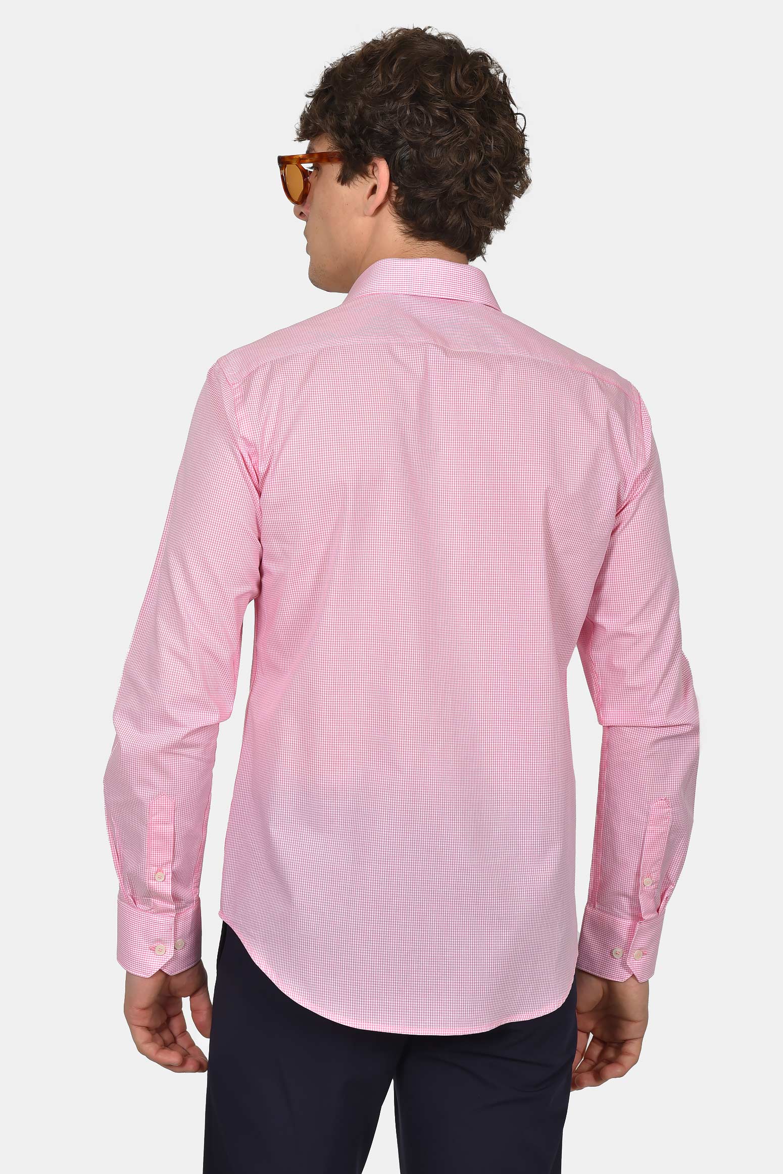 ανδρικό-επίσημο-πουκάμισο-normal-fit-από-100%-βαμβάκι-με-διακριτικό-μικρό-καρό