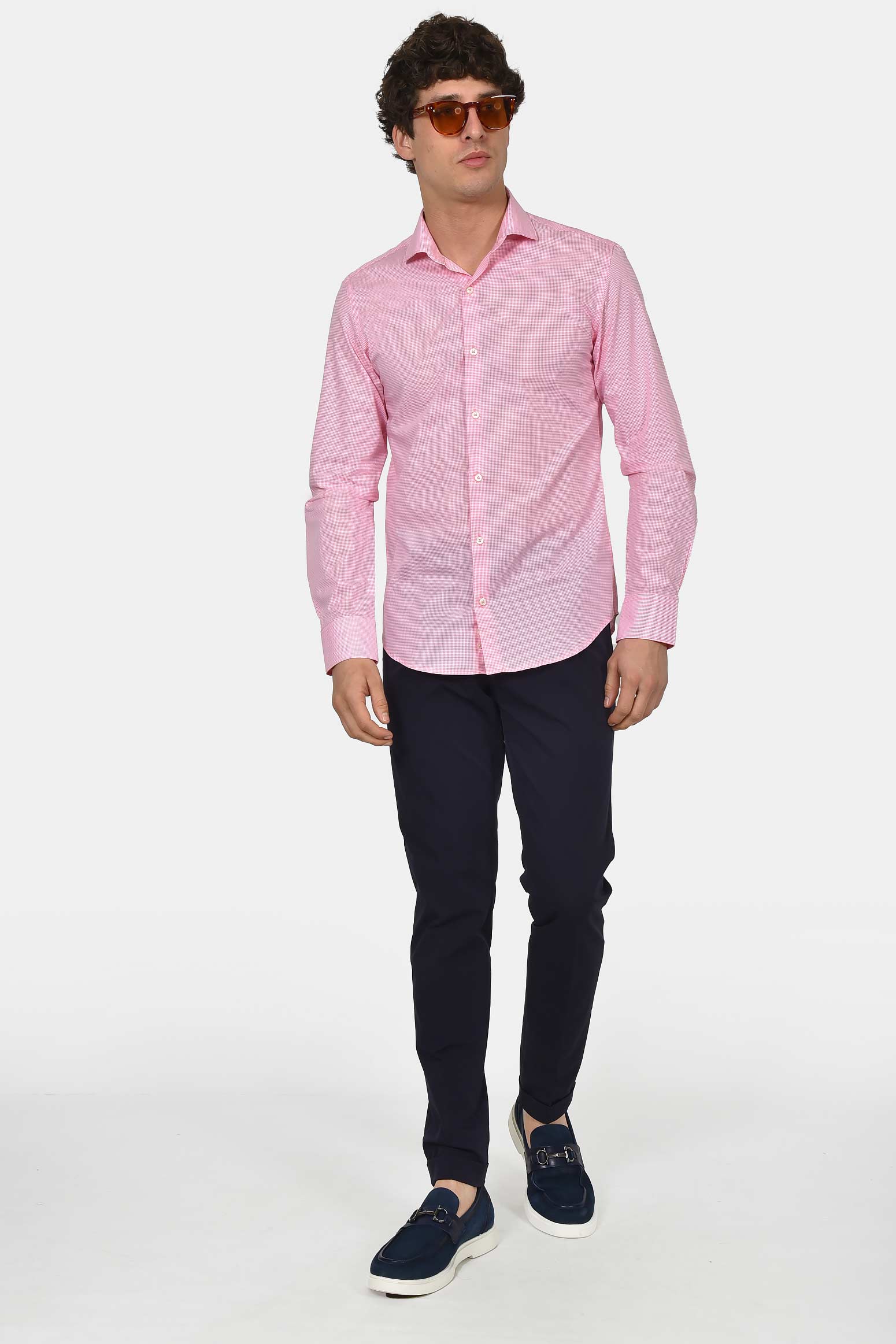 ανδρικό-επίσημο-πουκάμισο-normal-fit-από-100%-βαμβάκι-με-διακριτικό-μικρό-καρό