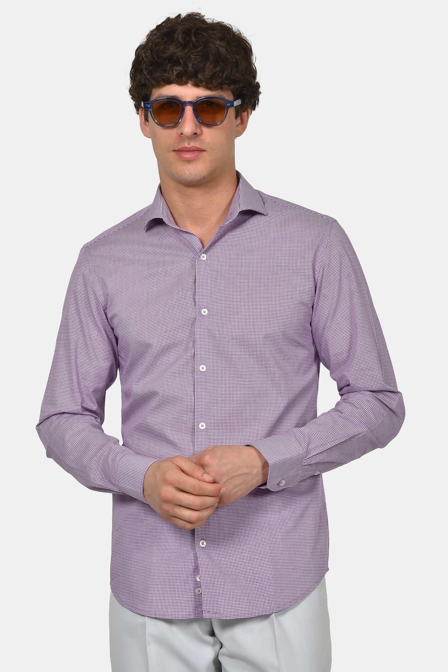 ανδρικό-επίσημο-πουκάμισο-normal-fit-από-100%-βαμβάκι-με-διακριτικό-μικρό-καρό