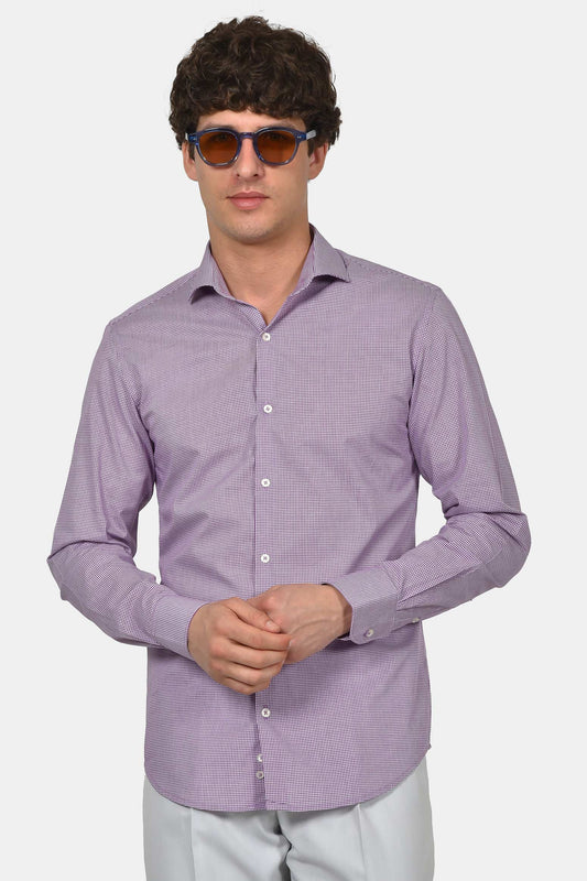 ανδρικό-επίσημο-πουκάμισο-normal-fit-από-100%-βαμβάκι-με-διακριτικό-μικρό-καρό