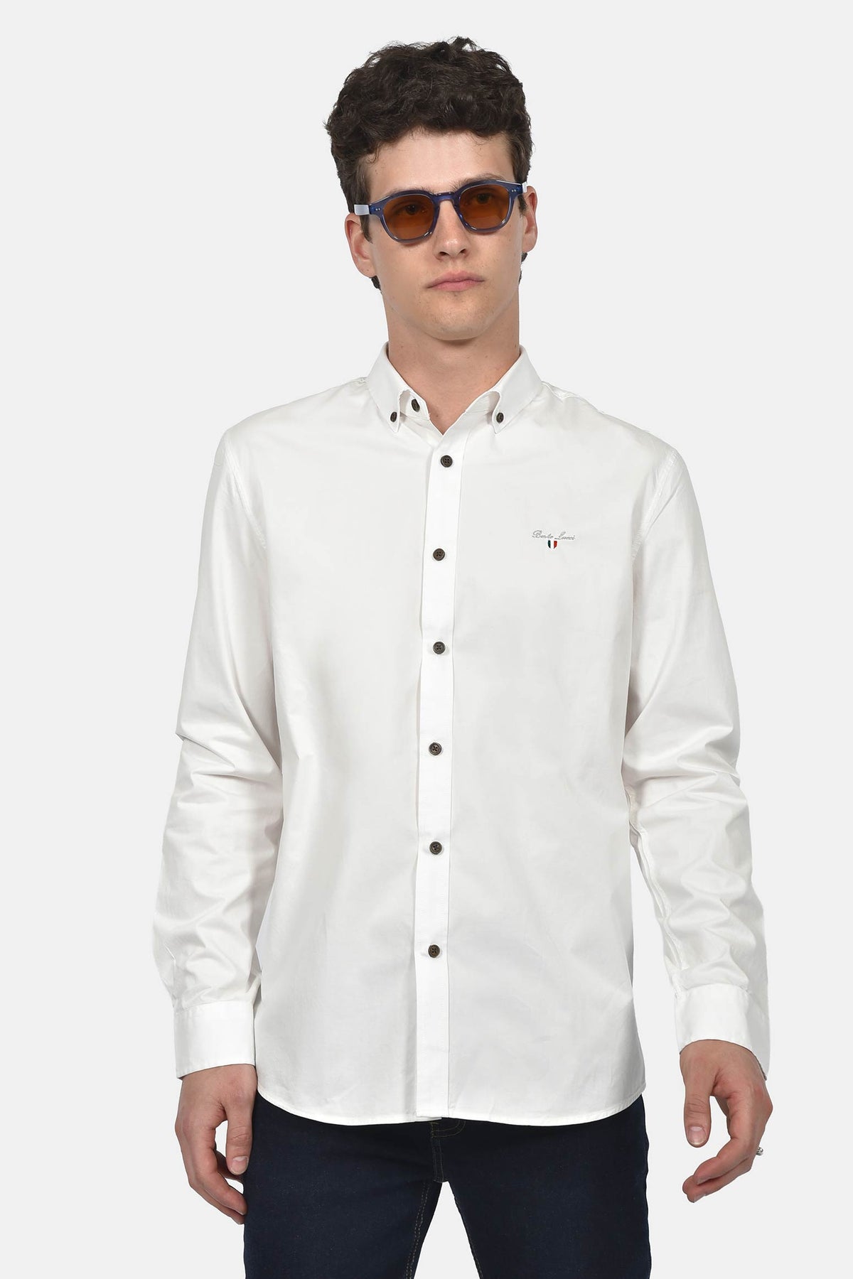 ανδρικό-button-down-πουκάμισο-100%-βαμβάκι-normal-fit-με-κεντημένο-σήμα-για-κομψό-στυλ