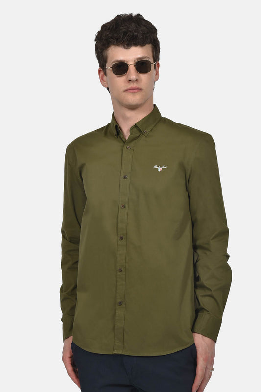 ανδρικό-button-down-πουκάμισο-100%-βαμβάκι-normal-fit-με-κεντημένο-σήμα-για-κομψό-στυλ