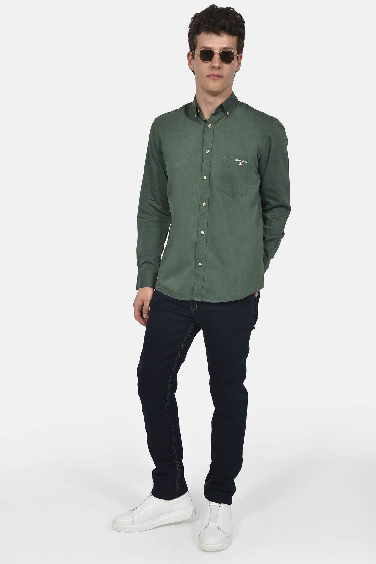 ανδρικό-button-down-πουκάμισο-100%-βαμβάκι-regular-fit-για-κομψή-εμφάνιση
