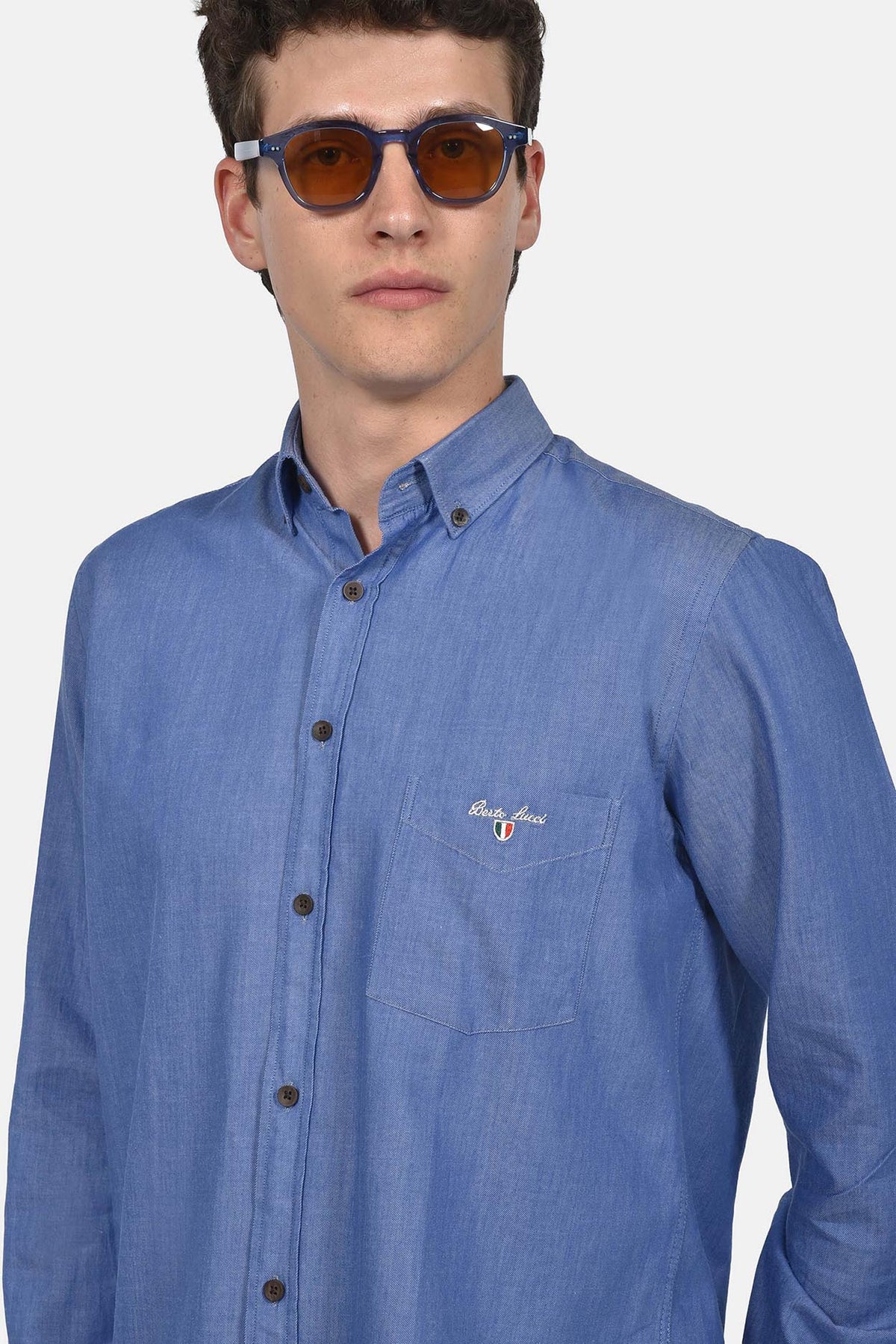 ανδρικό-button-down-πουκάμισο-100%-βαμβάκι-regular-fit-για-κομψή-εμφάνιση