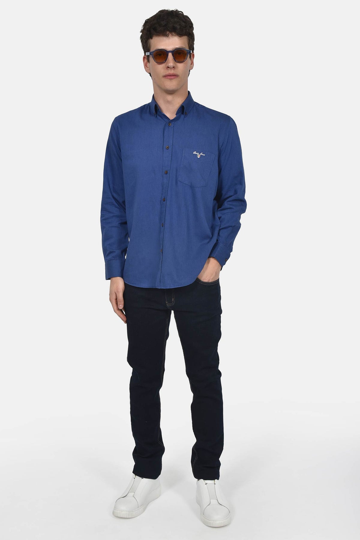 ανδρικό-button-down-πουκάμισο-100%-βαμβάκι-regular-fit-για-κομψή-εμφάνιση