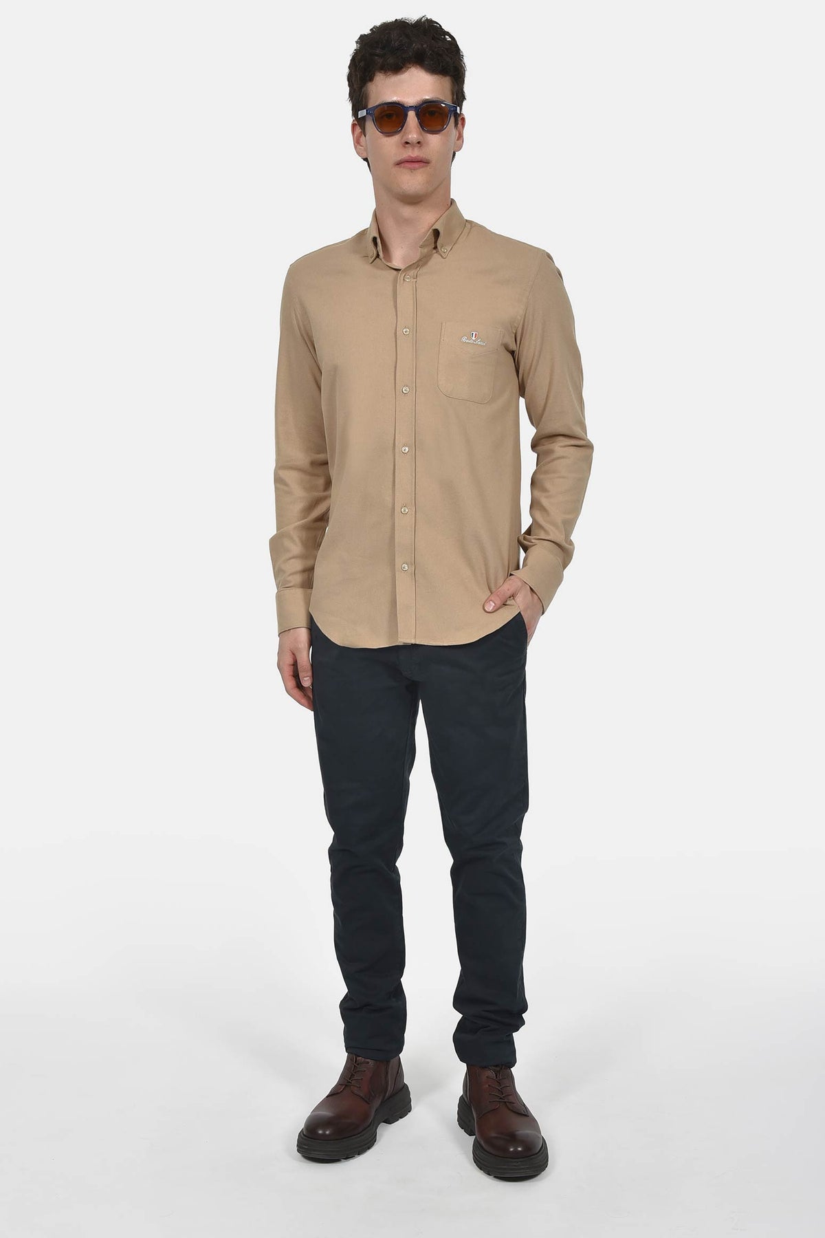 ανδρικό-button-down-πουκάμισο-100%-βαμβάκι-normal-fit-για-καθημερινές-εμφανίσεις