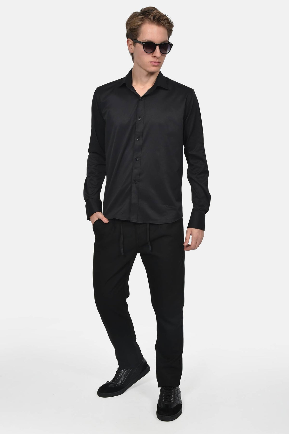 ανδρικό-επίσημο-πουκάμισο-βαμβακερό-slim-fit-με-γυαλιστερό-φινίρισμα-για-μοντέρνο-στυλ