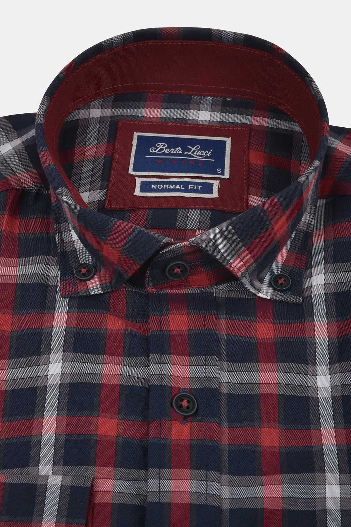 ανδρικό-καρό-πουκάμισο-normal-fit-με-button-down-γιακά-για-κάθε-μέρα