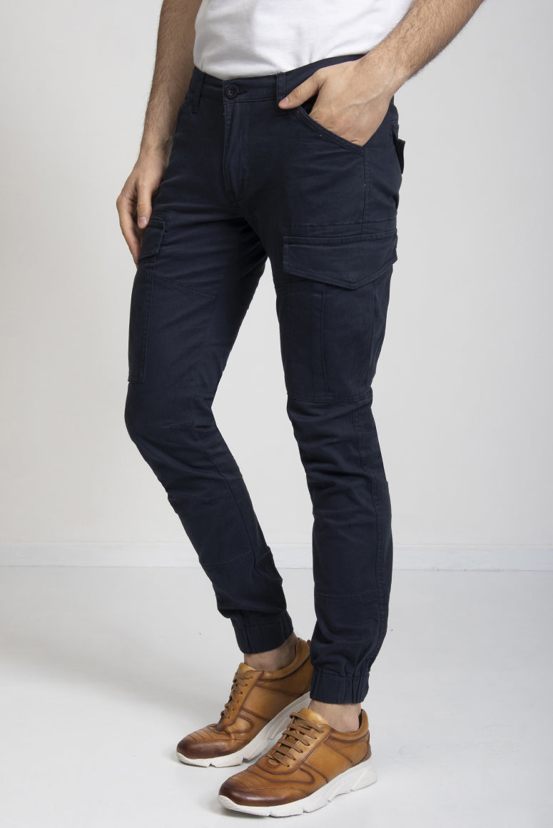 ανδρικό-cargo-παντελόνι-100%-βαμβάκι-με-λάστιχο
