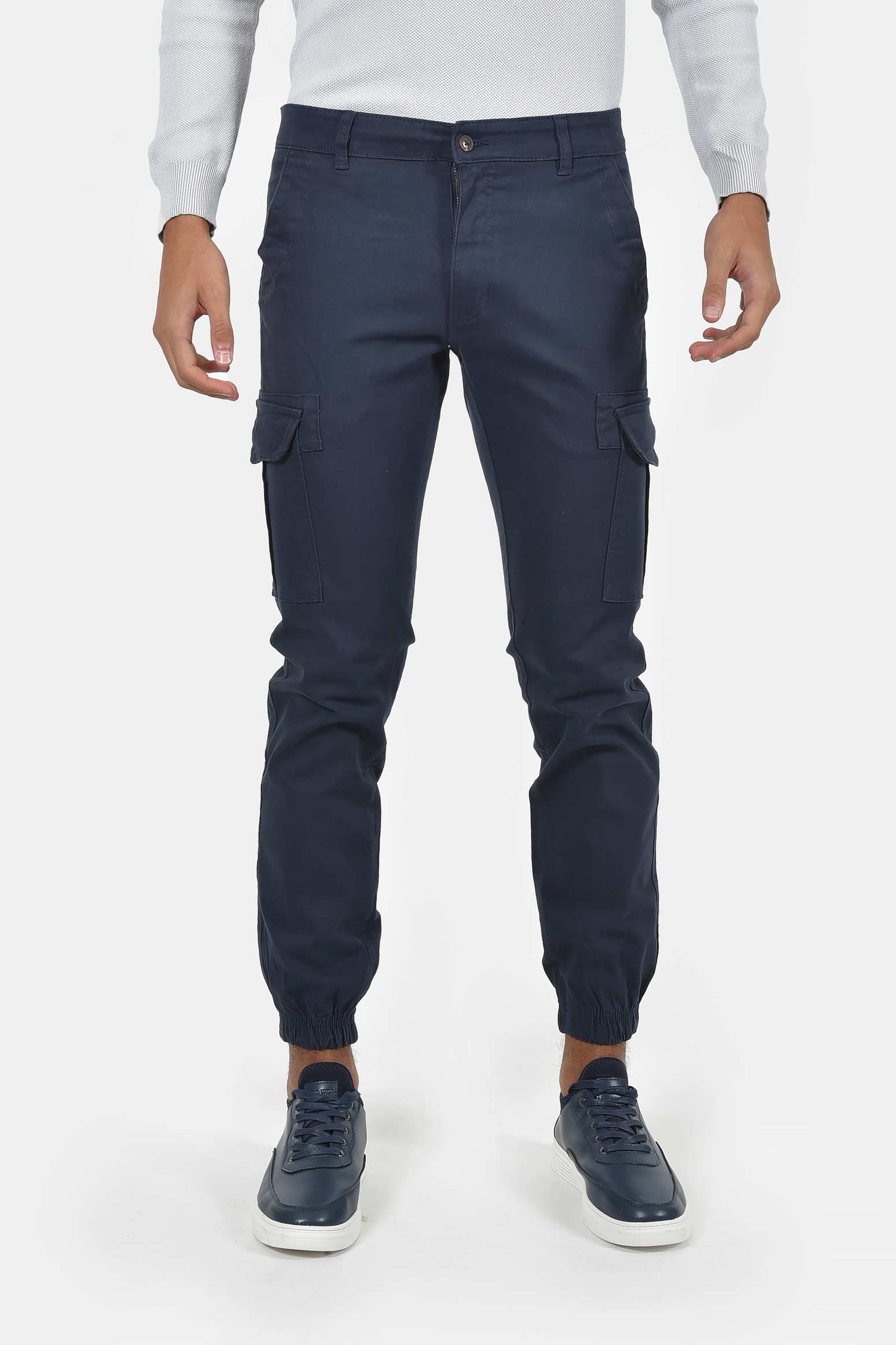 ανδρικό-παντελόνι-cargo-100%-βαμβάκι-με-λάστιχο