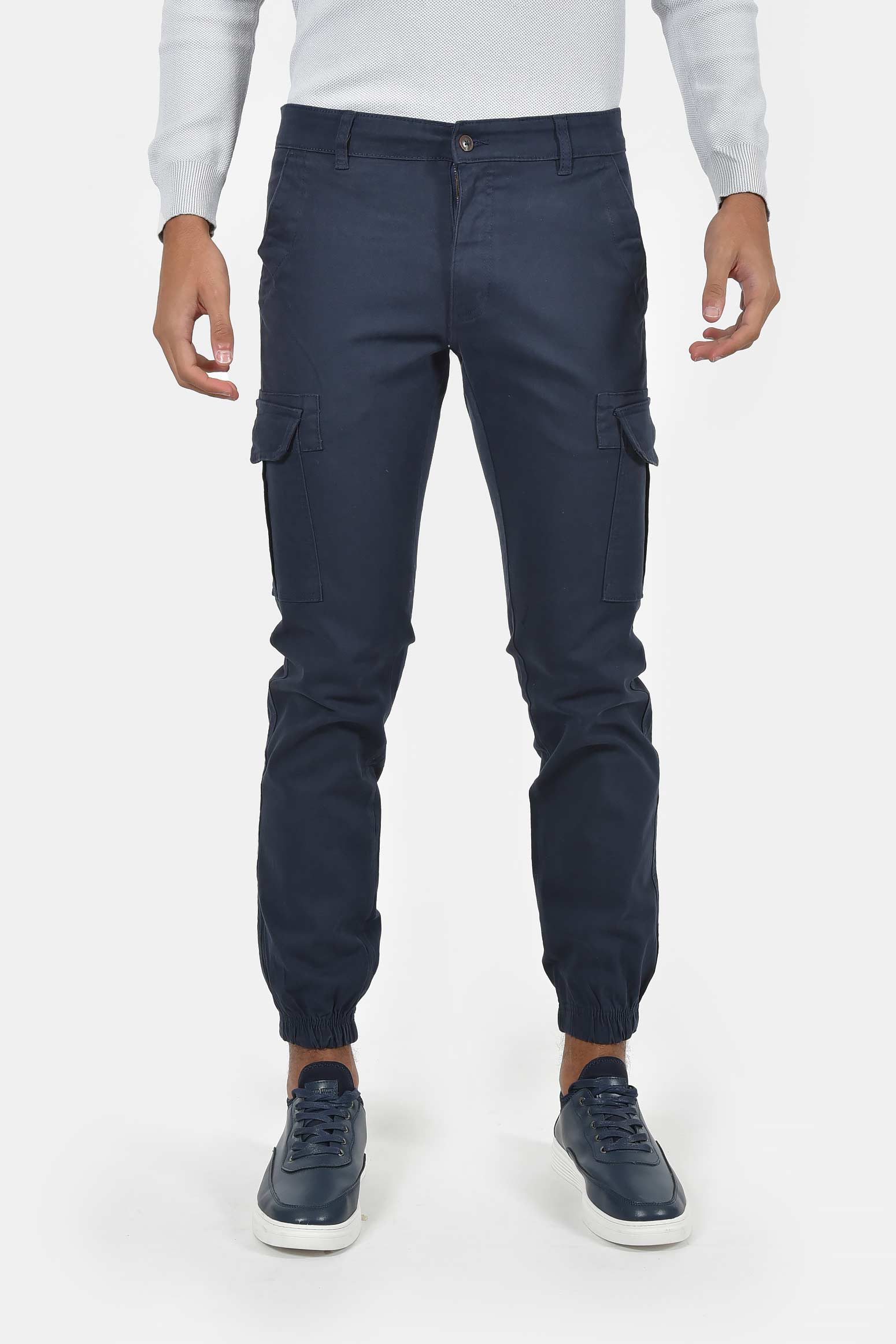 ανδρικό-παντελόνι-cargo-100%-βαμβάκι-με-λάστιχο