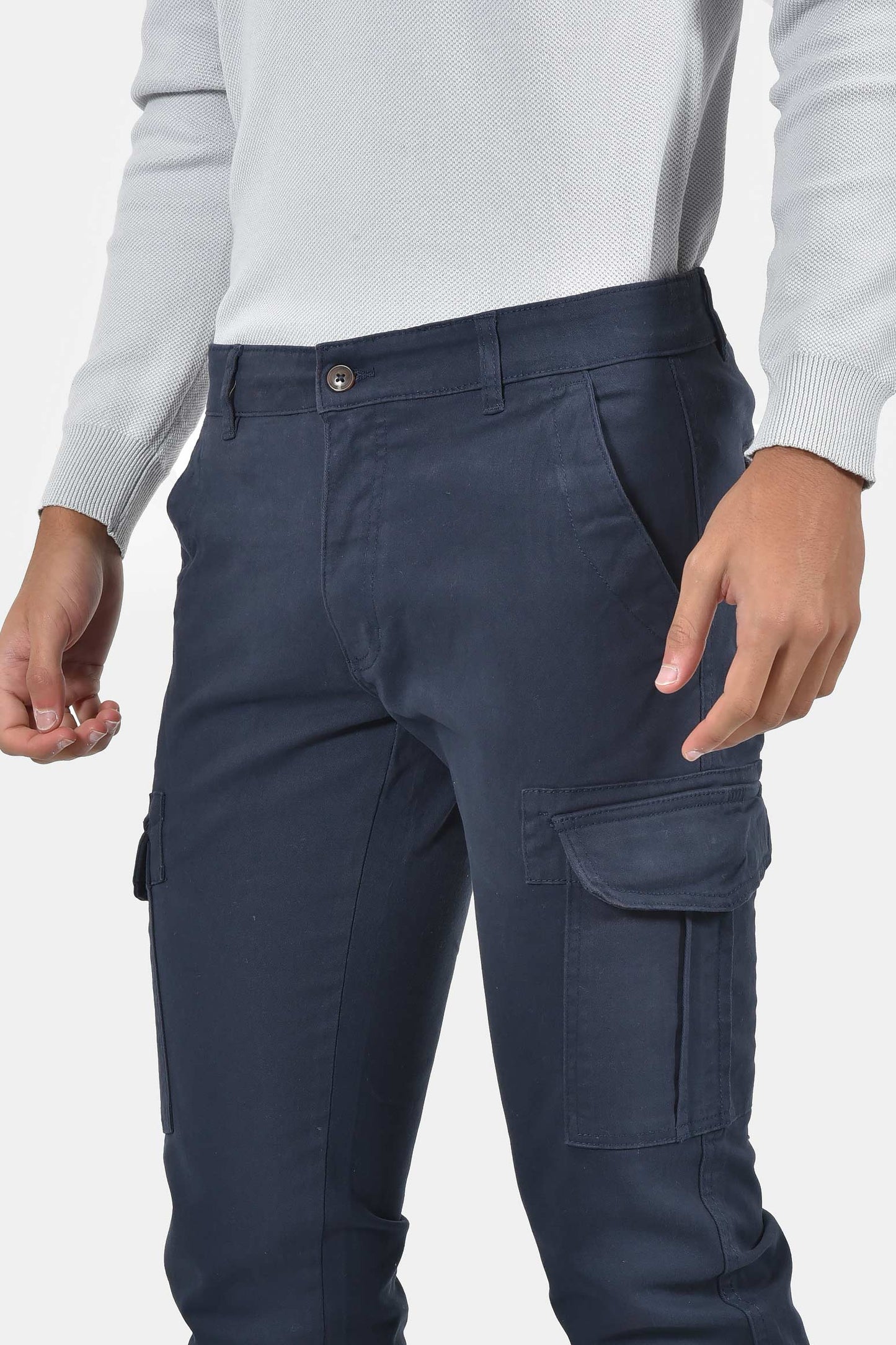 ανδρικό-παντελόνι-cargo-100%-βαμβάκι-με-λάστιχο