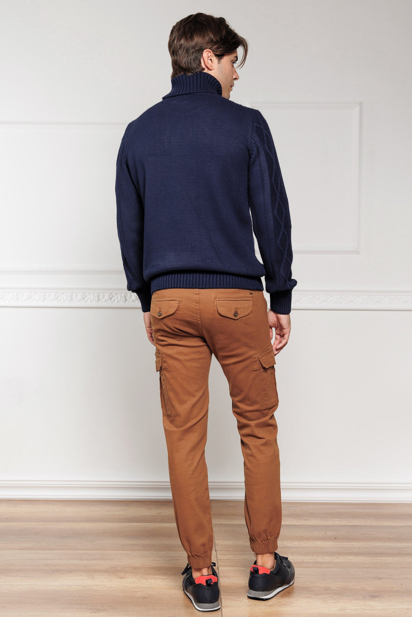 ανδρικό-παντελόνι-cargo-100%-βαμβάκι-με-λάστιχο