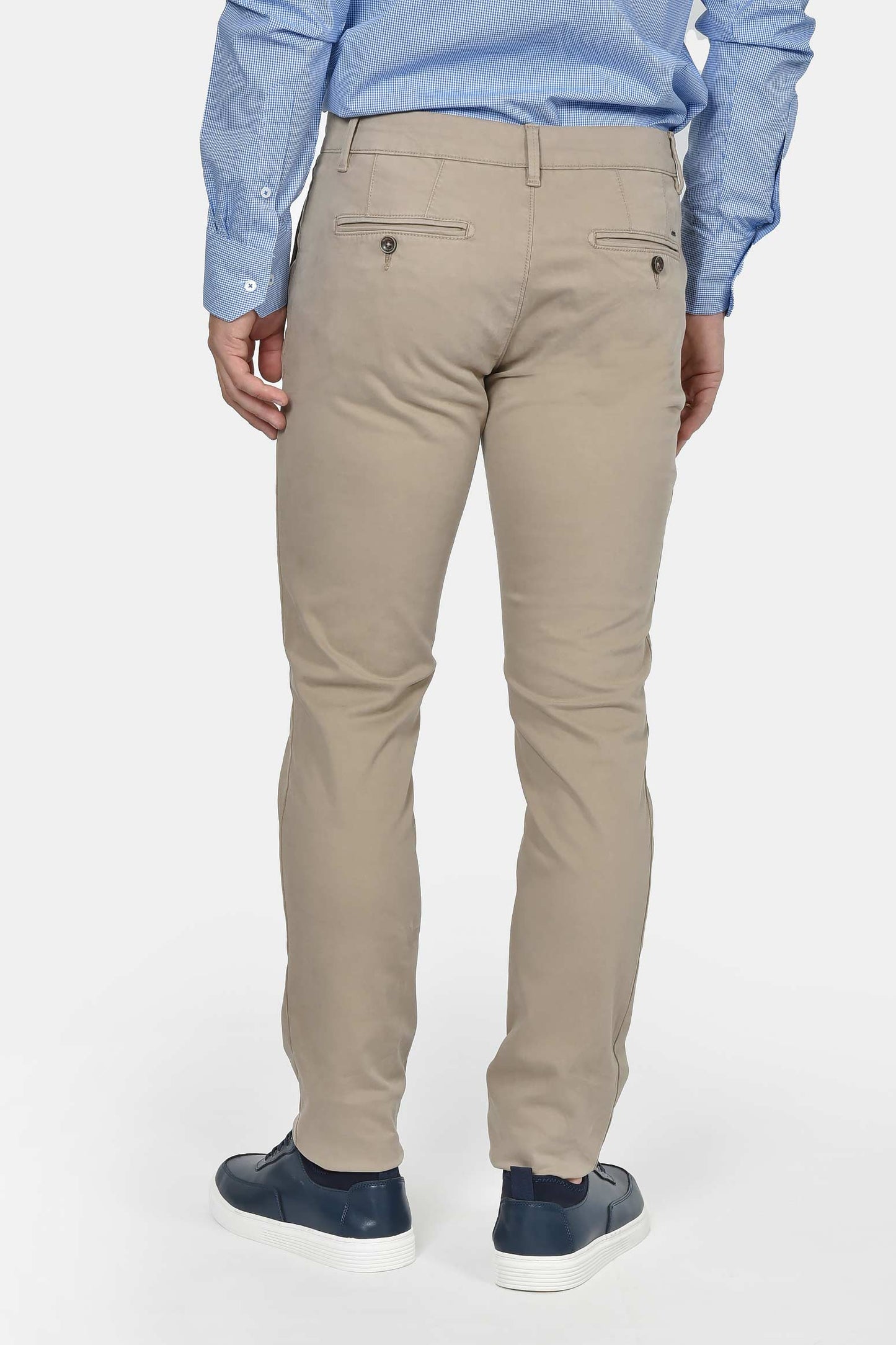 ανδρικό-βαμβακερό-chinos-παντελόνι-slim-fit