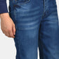Ανδρικό Τζιν Παντελόνι Regular Fit Με Διακριτικό Ξέβαμμα