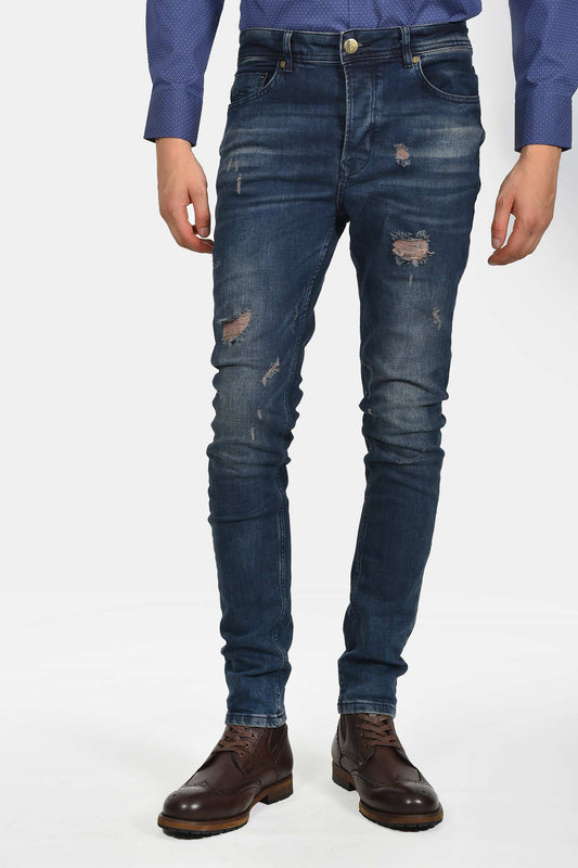 ανδρικό-τζιν-παντελόνι-slim-fit-με-σκισίματα-και-ξεβάμματα