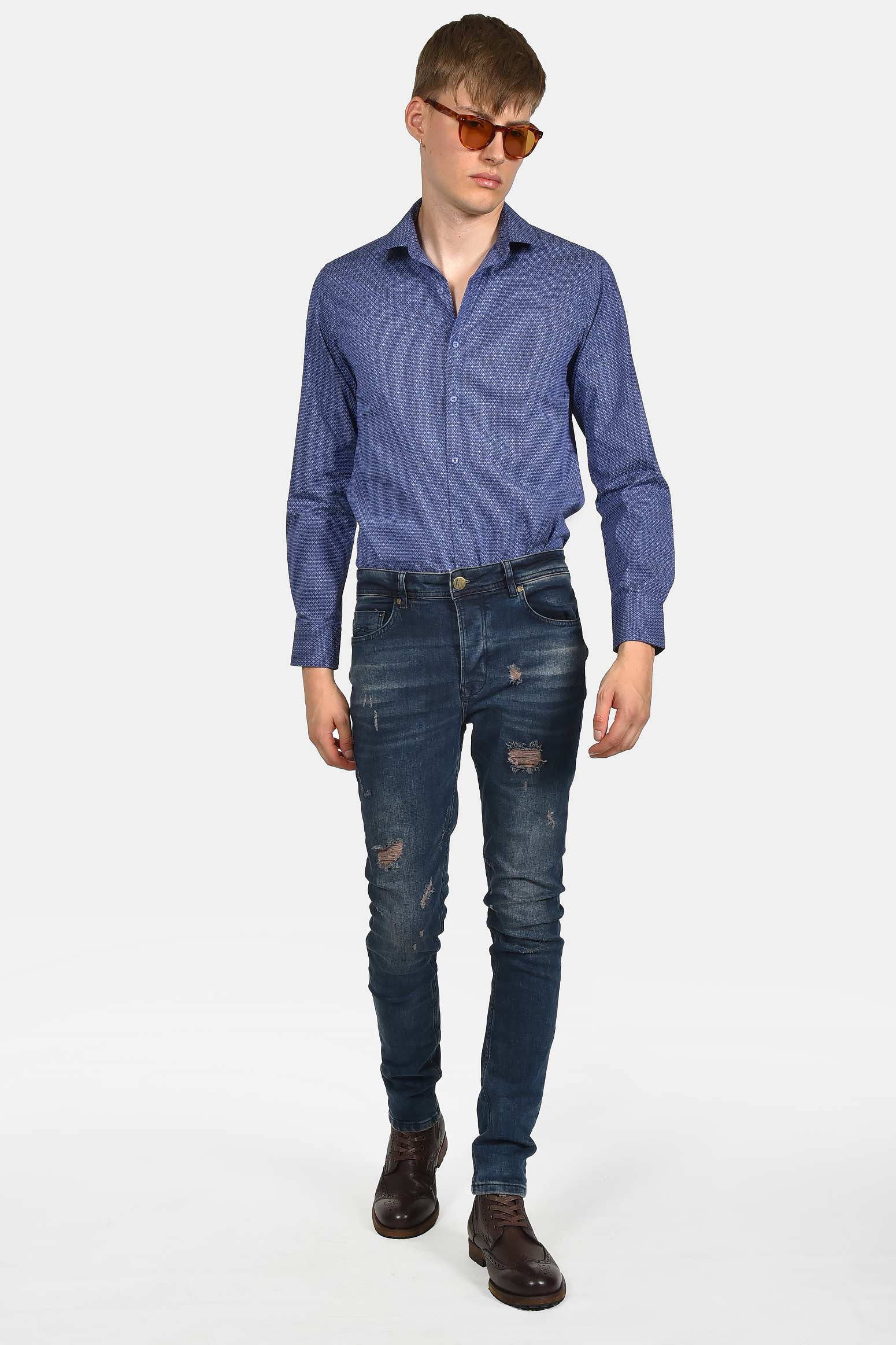 ανδρικό-τζιν-παντελόνι-slim-fit-με-σκισίματα-και-ξεβάμματα