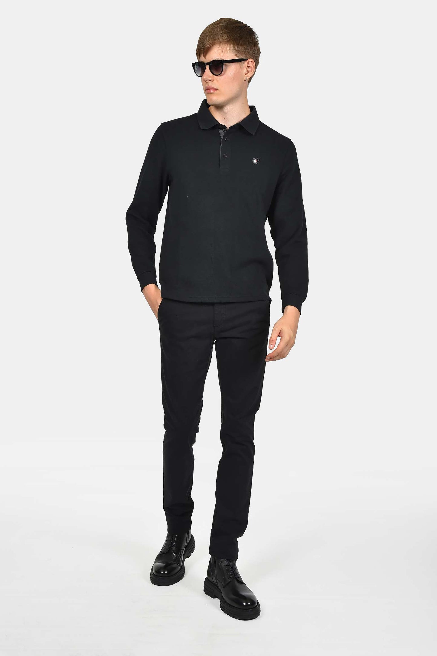 ανδρικό-βαμβακερό-chinos-παντελόνι-σε-στενή-γραμμή