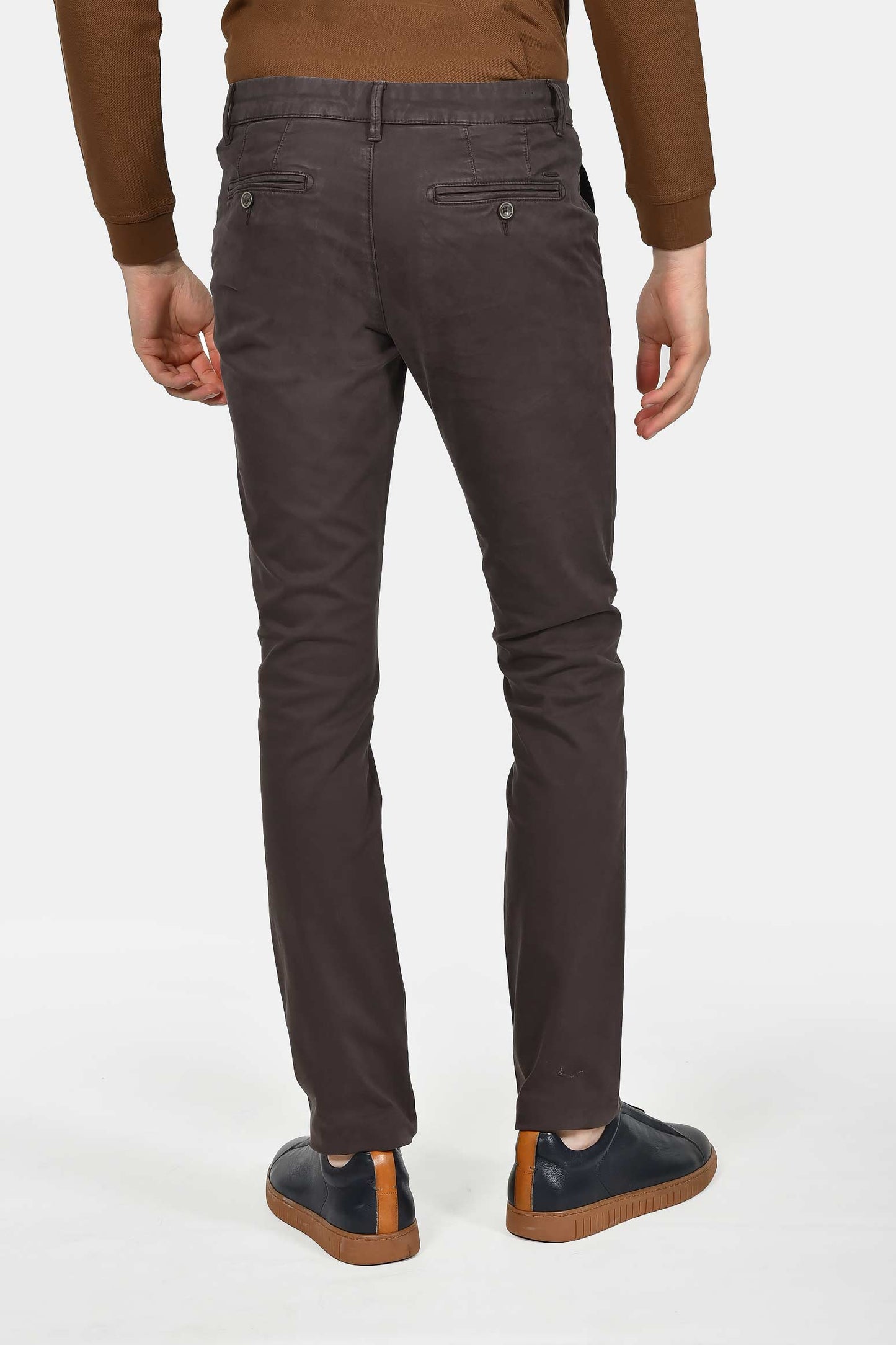 ανδρικό-βαμβακερό-chinos-παντελόνι-σε-στενή-γραμμή