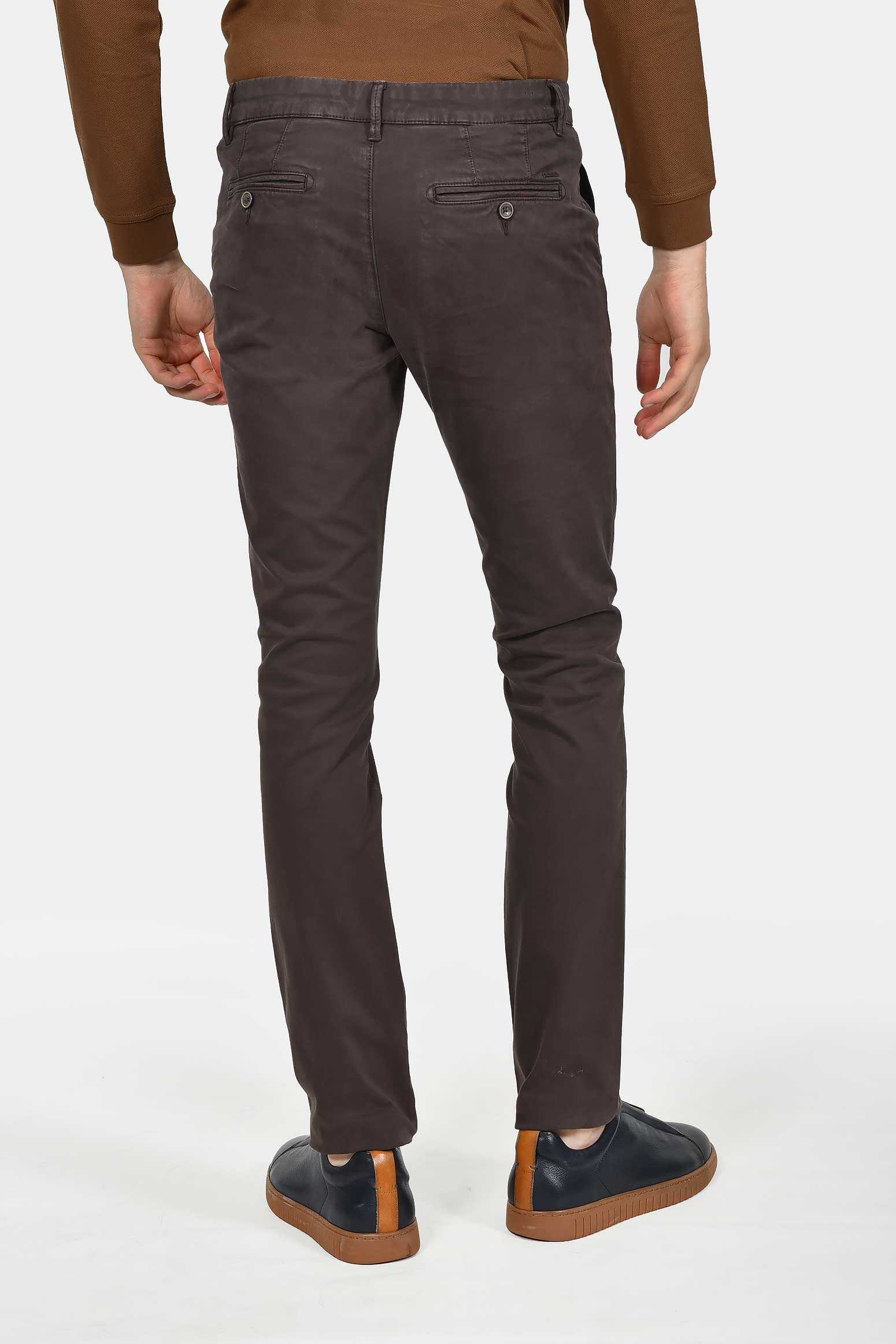 ανδρικό-βαμβακερό-chinos-παντελόνι-σε-στενή-γραμμή