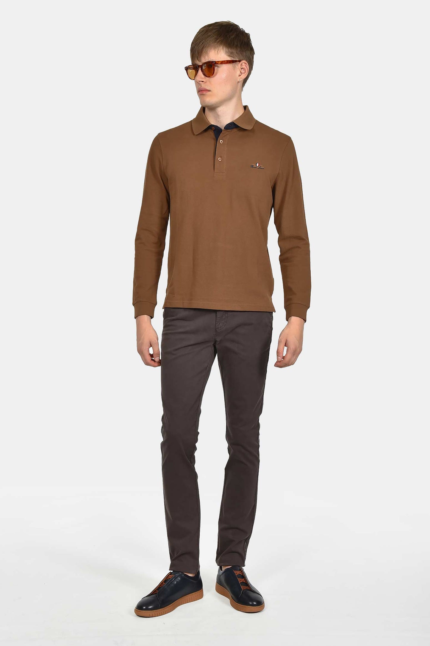 ανδρικό-βαμβακερό-chinos-παντελόνι-σε-στενή-γραμμή