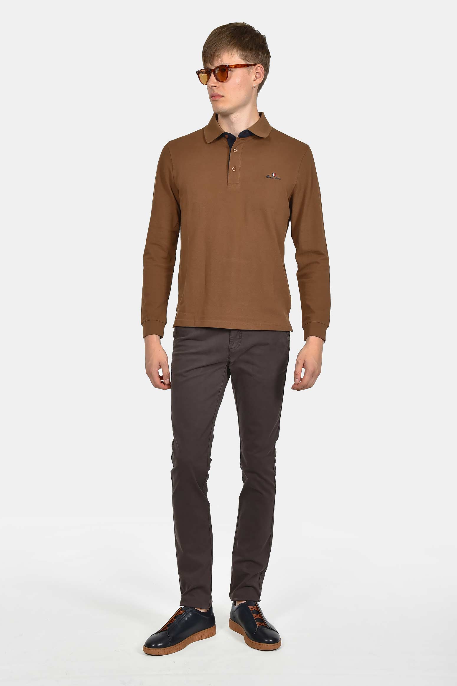 ανδρικό-βαμβακερό-chinos-παντελόνι-σε-στενή-γραμμή