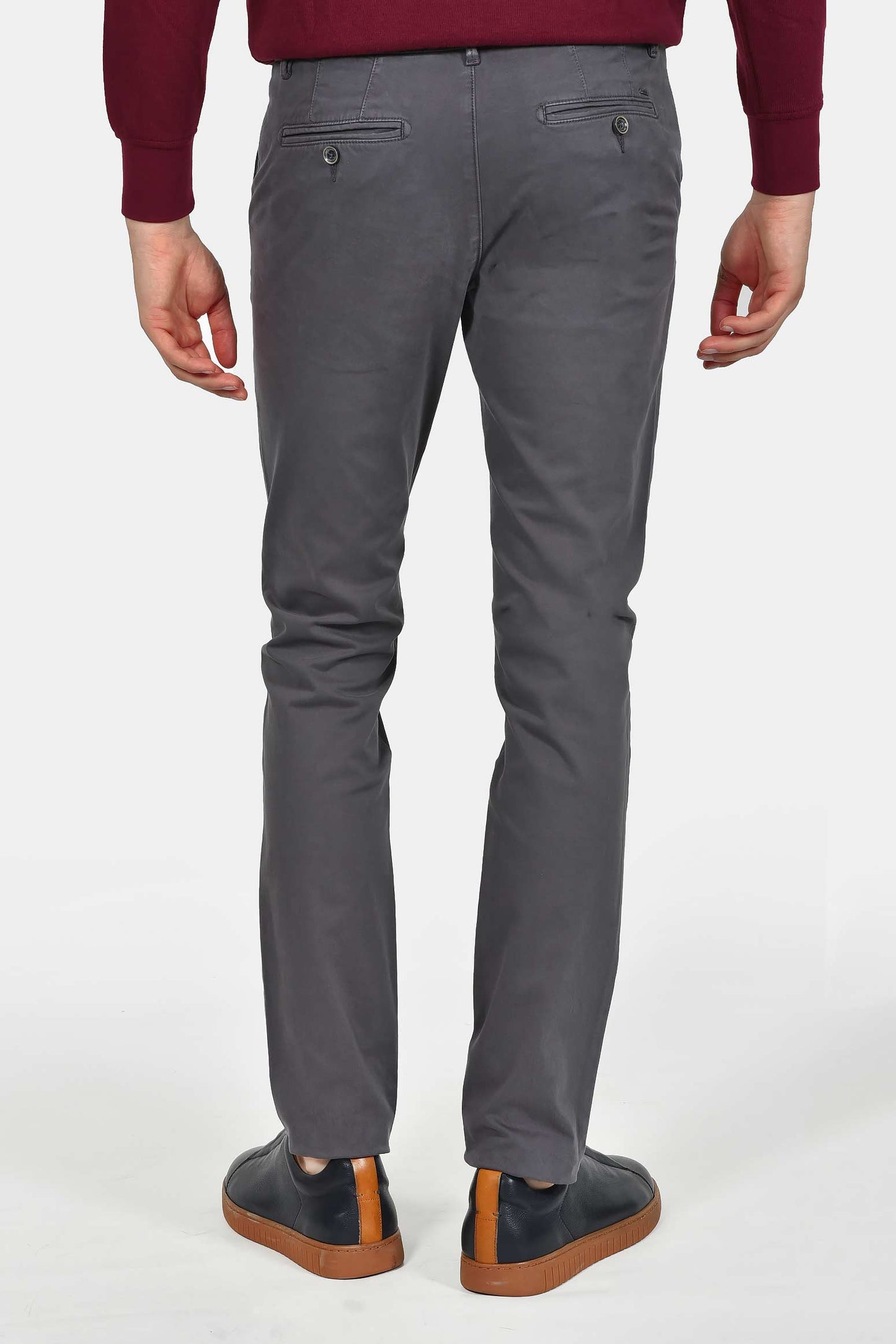 ανδρικό-βαμβακερό-chinos-παντελόνι-σε-στενή-γραμμή
