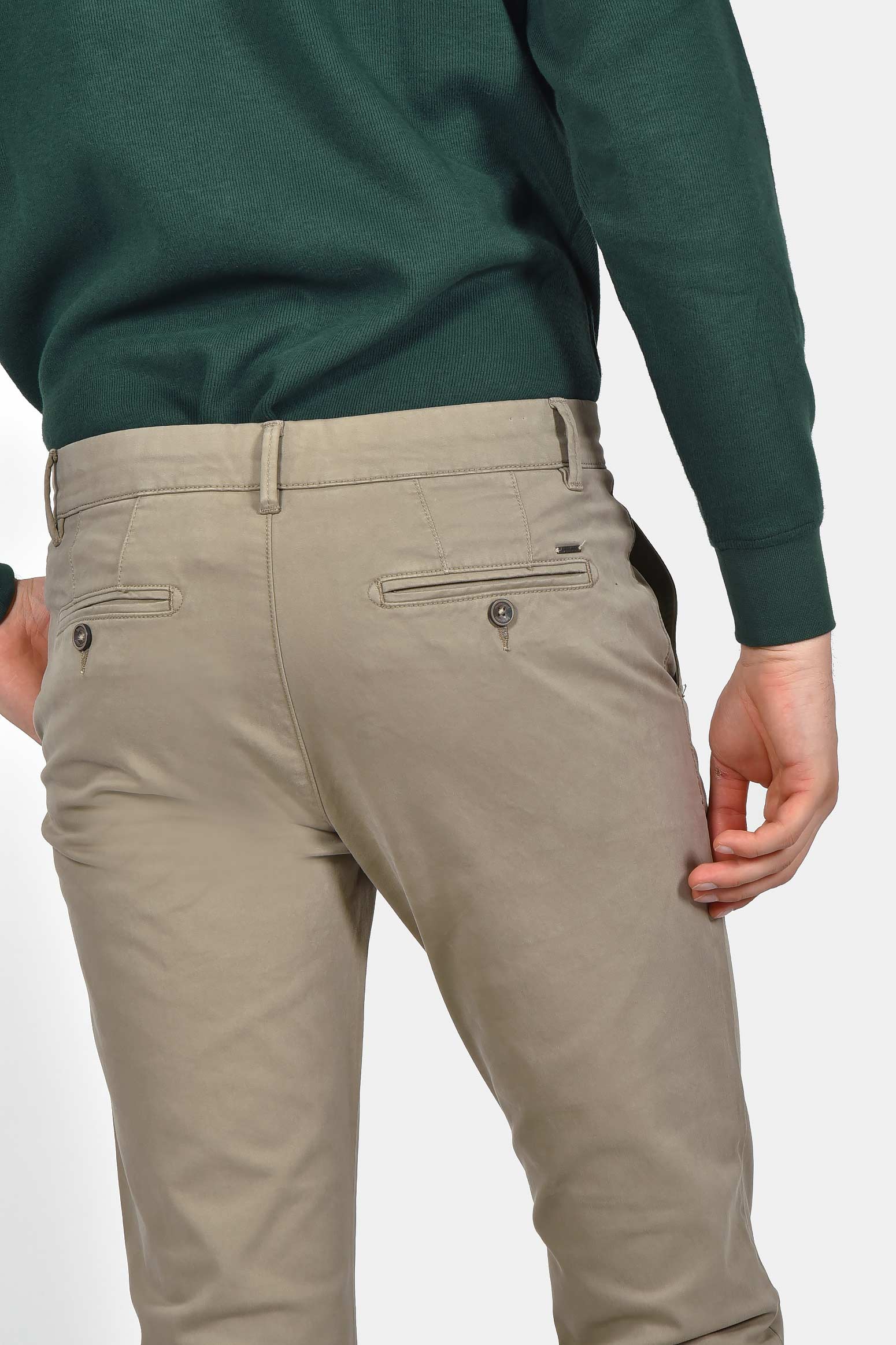 ανδρικό-βαμβακερό-chinos-παντελόνι-σε-στενή-γραμμή