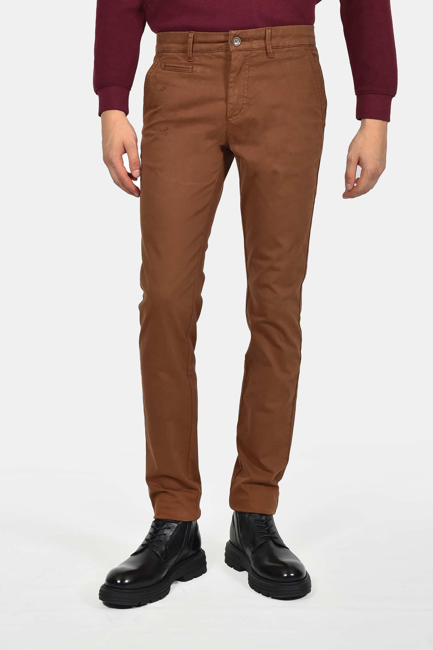 ανδρικό-βαμβακερό-chinos-παντελόνι-σε-στενή-γραμμή