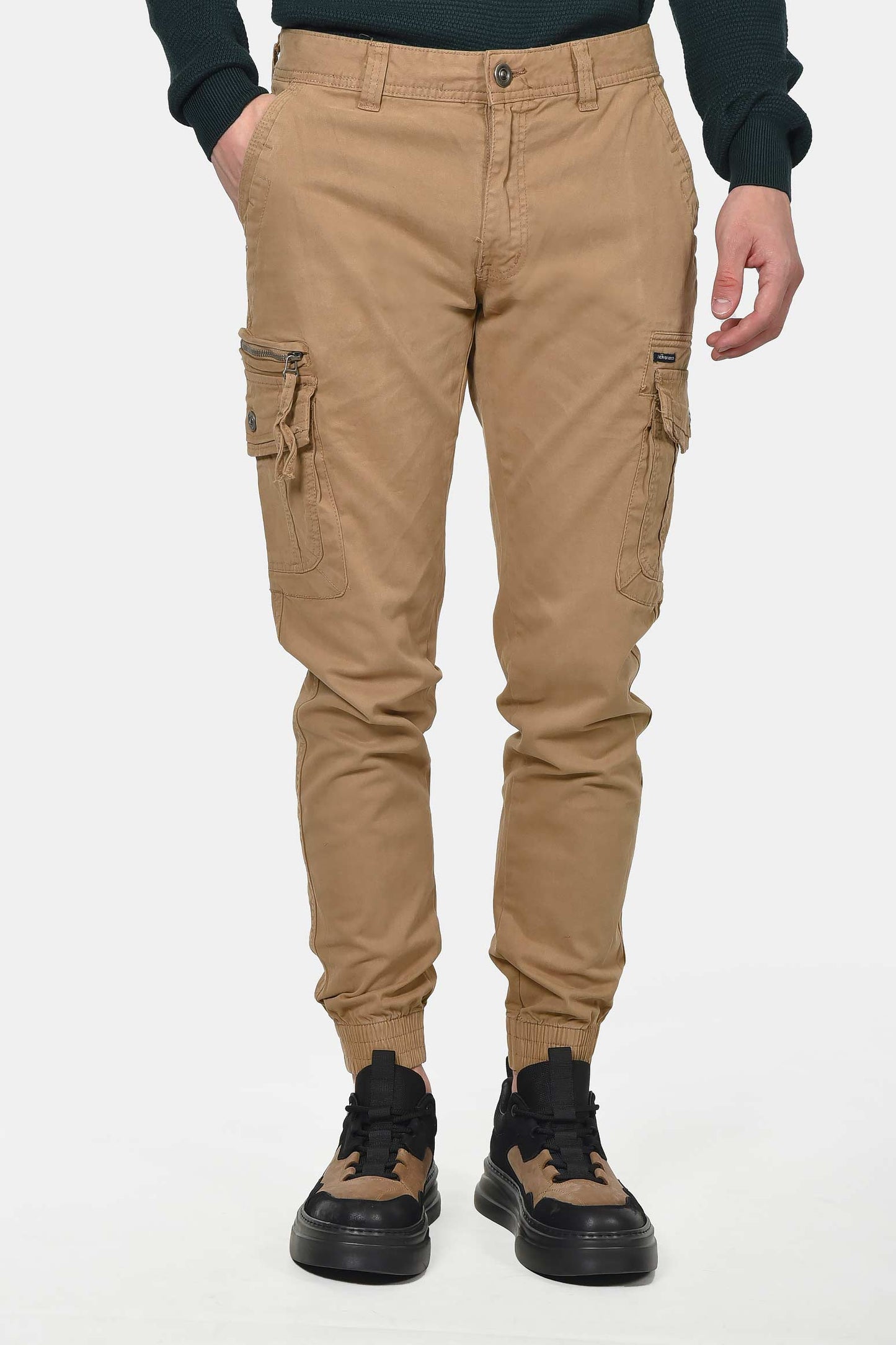 ανδρικό-βαμβακερό-cargo-παντελόνι-normal-fit