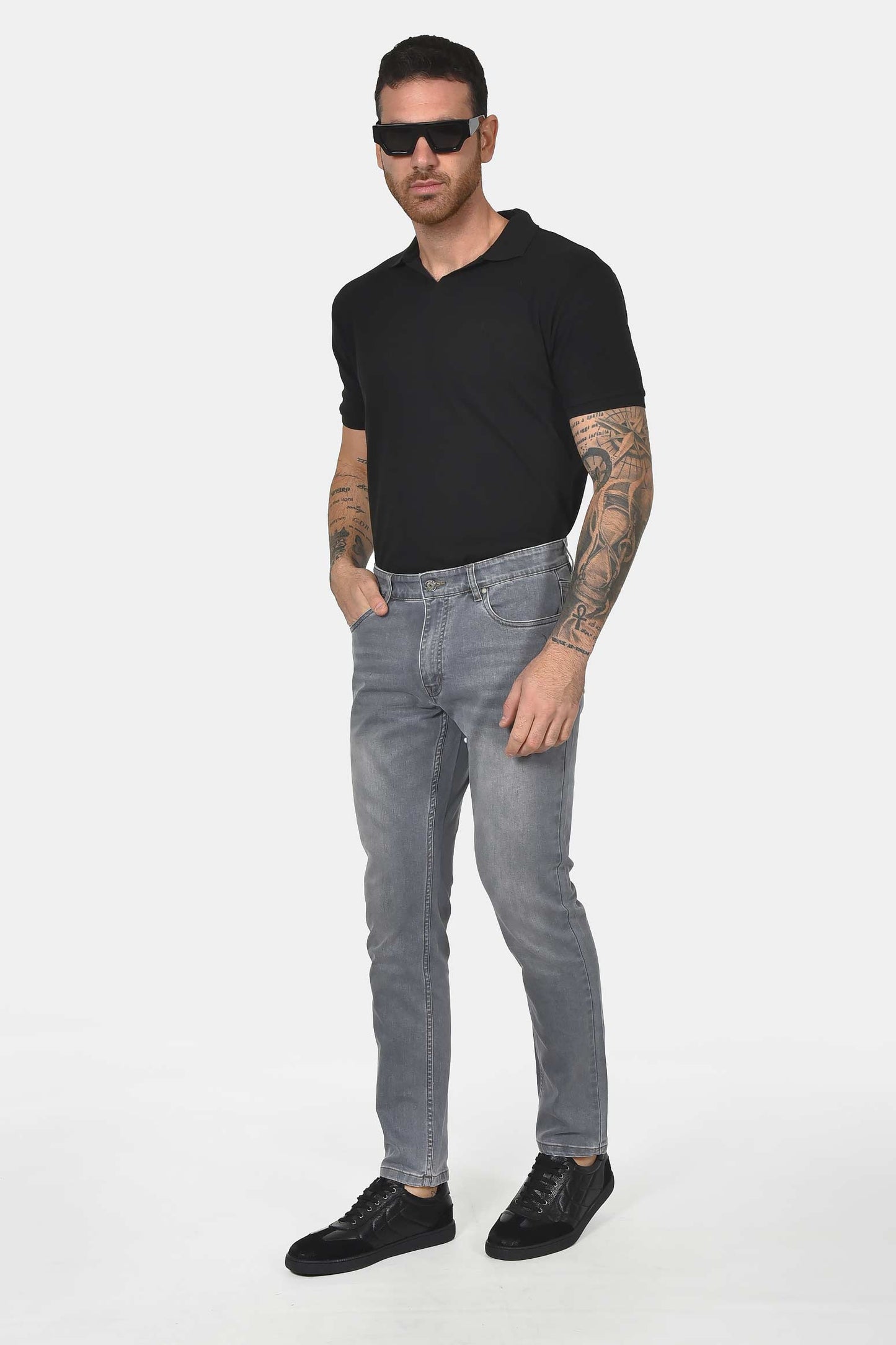 ανδρικό-τζιν-παντελόνι-slim-fit-με-faded-εφέ-&-σύγχρονο-denim-style