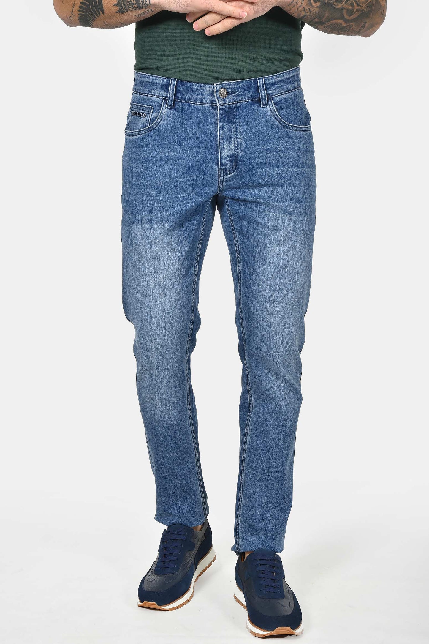 ανδρικό-τζιν-παντελόνι-classic-fit-με-faded-λεπτομέρειες-&-διαχρονικό-denim-style