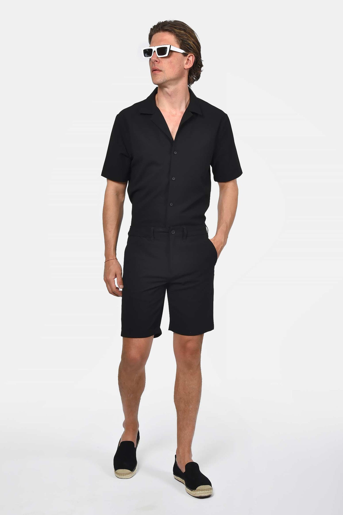 ανδρική-chinos-βερμούδα-normal-fit-με-ελαστική-μέση-&-διακριτή-υφή