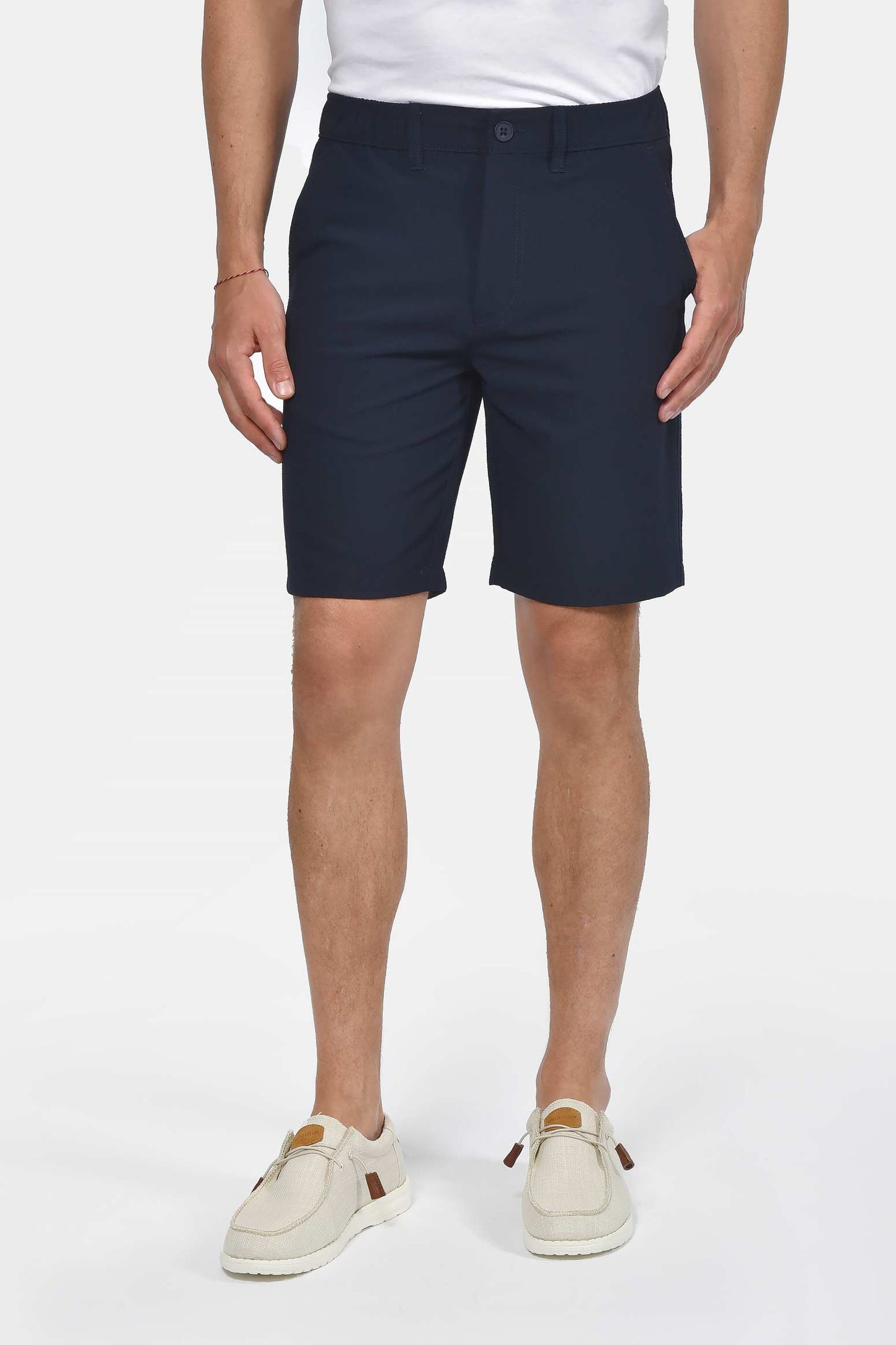 ανδρική-chinos-βερμούδα-normal-fit-με-ελαστική-μέση-&-διακριτή-υφή