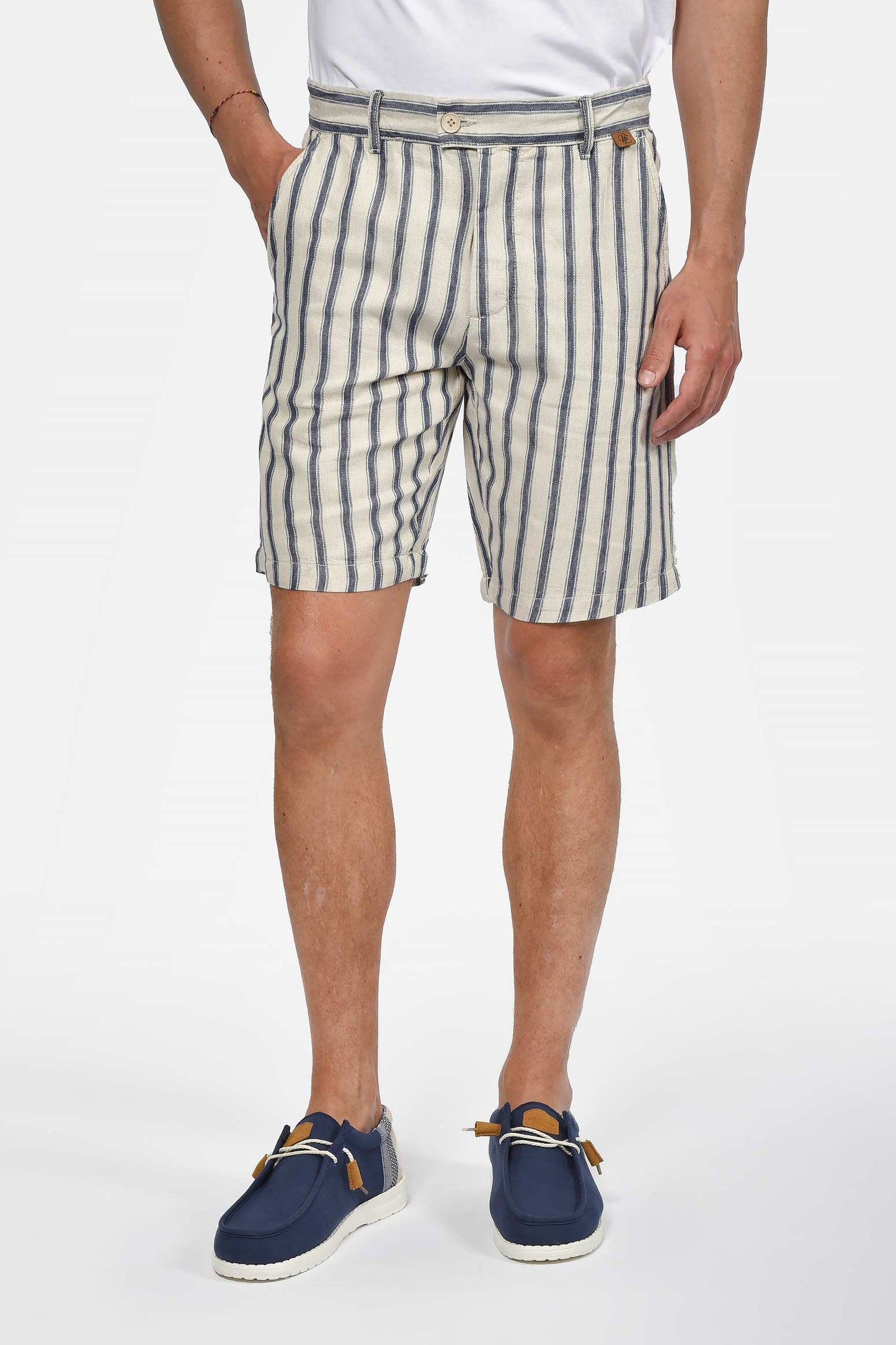 ανδρική-chinos-ριγέ-βερμούδα-normal-fit-με-έντονο-ριγέ-pattern-&-casual-summer-style