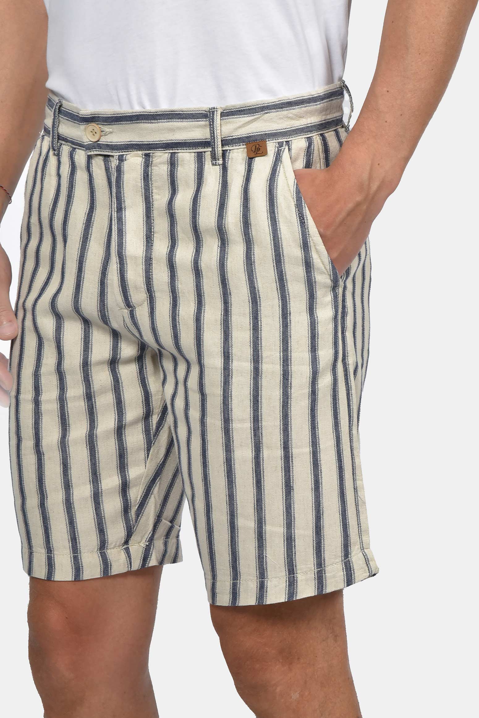ανδρική-chinos-ριγέ-βερμούδα-normal-fit-με-έντονο-ριγέ-pattern-&-casual-summer-style