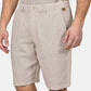 ανδρική-chinos-βερμούδα-normal-fit-από-λινό-&-βαμβάκι-με-ελαστική-μέση-&-άνετη-εφαρμογή