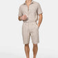 ανδρική-chinos-βερμούδα-normal-fit-από-λινό-&-βαμβάκι-με-ελαστική-μέση-&-άνετη-εφαρμογή