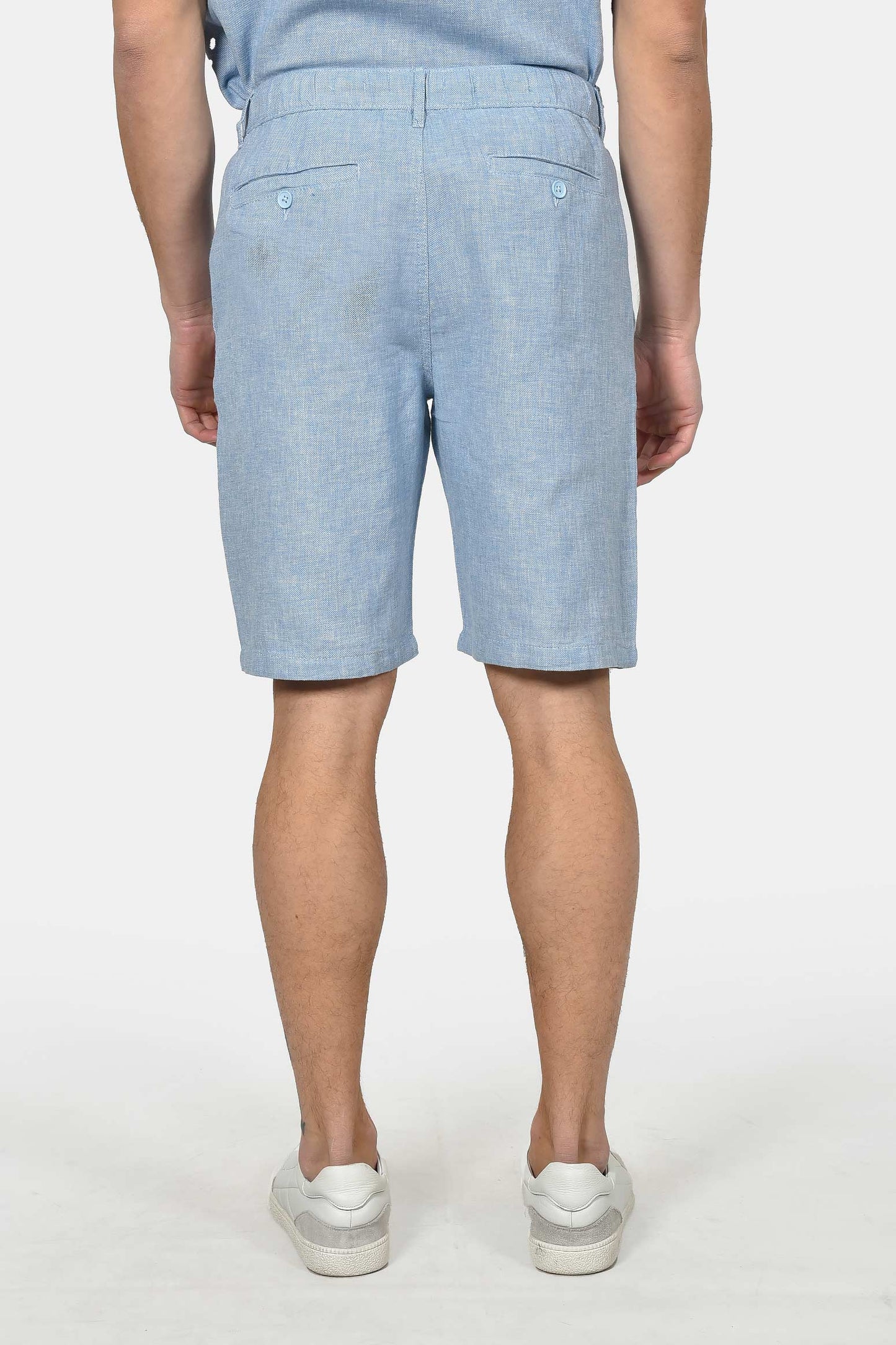 ανδρική-chinos-βερμούδα-normal-fit-από-λινό-&-βαμβάκι-με-ελαστική-μέση-&-άνετη-εφαρμογή