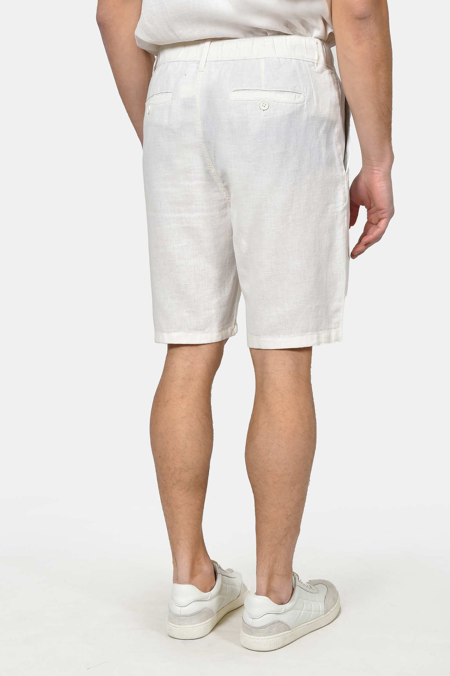 ανδρική-chinos-βερμούδα-normal-fit-από-λινό-&-βαμβάκι-με-ελαστική-μέση-&-άνετη-εφαρμογή