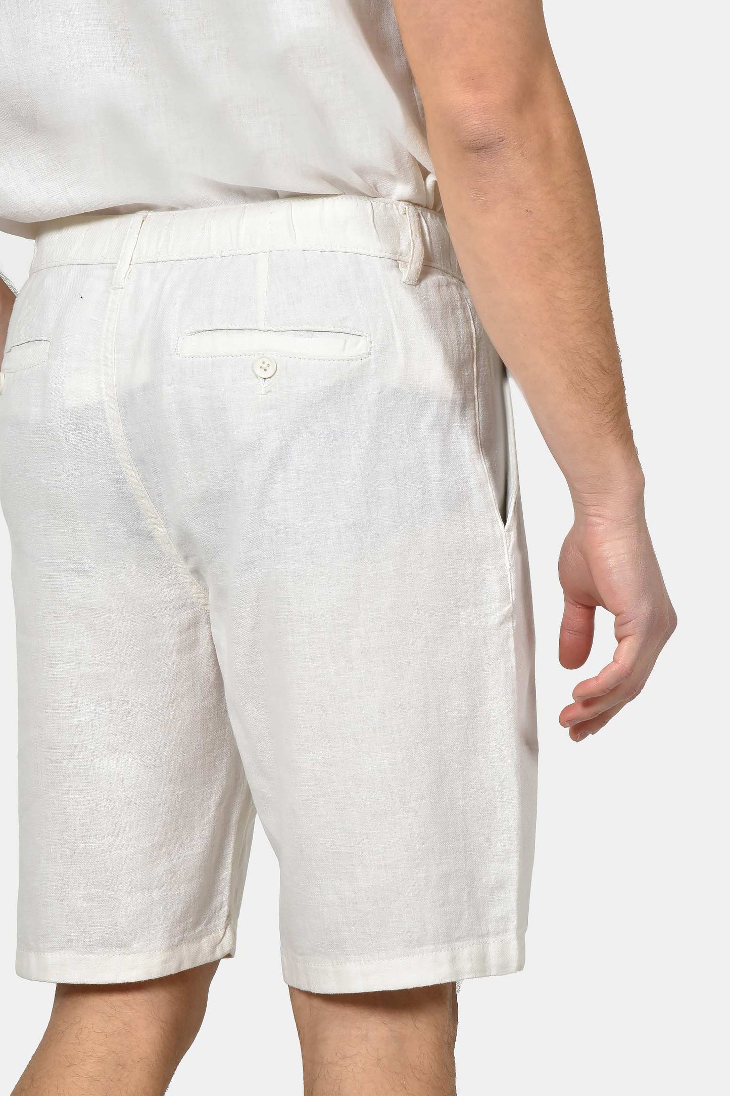 ανδρική-chinos-βερμούδα-normal-fit-από-λινό-&-βαμβάκι-με-ελαστική-μέση-&-άνετη-εφαρμογή