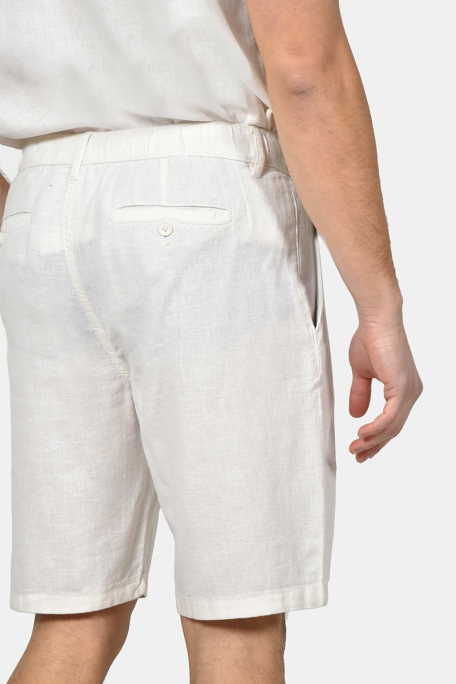 ανδρική-chinos-βερμούδα-normal-fit-από-λινό-&-βαμβάκι-με-ελαστική-μέση-&-άνετη-εφαρμογή