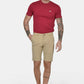 ανδρική-βαμβακερή-chinos-βερμούδα-slim-fit-με-καθαρή-γραμμή-&-ελαστική-άνεση